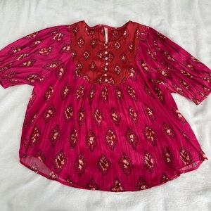 Anthropologie Henley Blouse